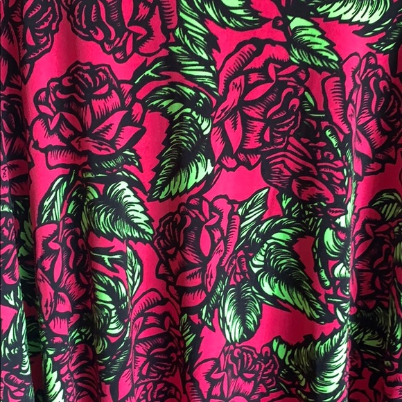 Lularoe Rose Print Maxi Skirt - Picture 2 of 3